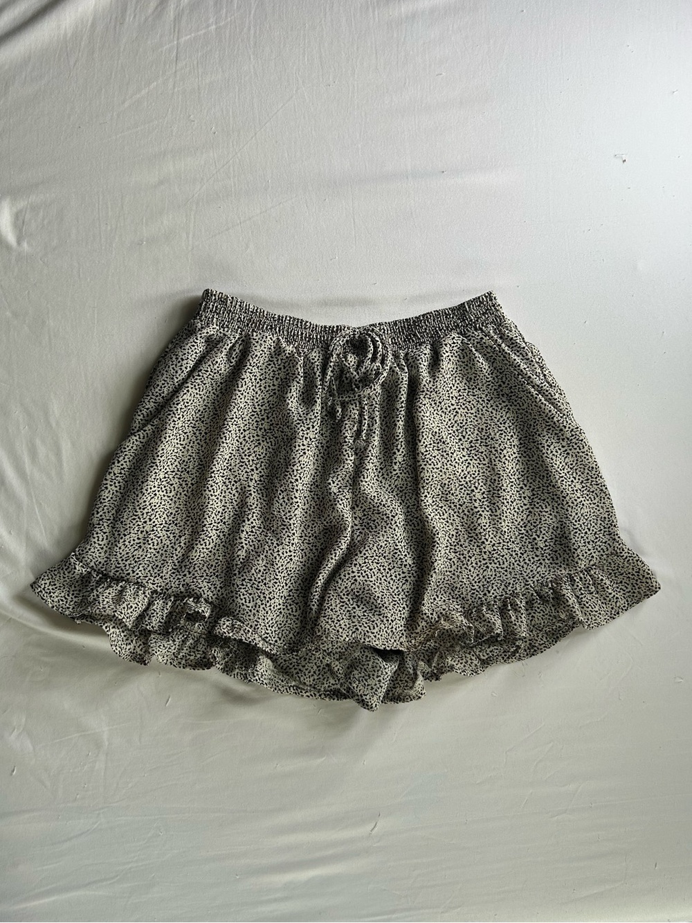 Sienna Sky Black & White Printed Ruffle Skort